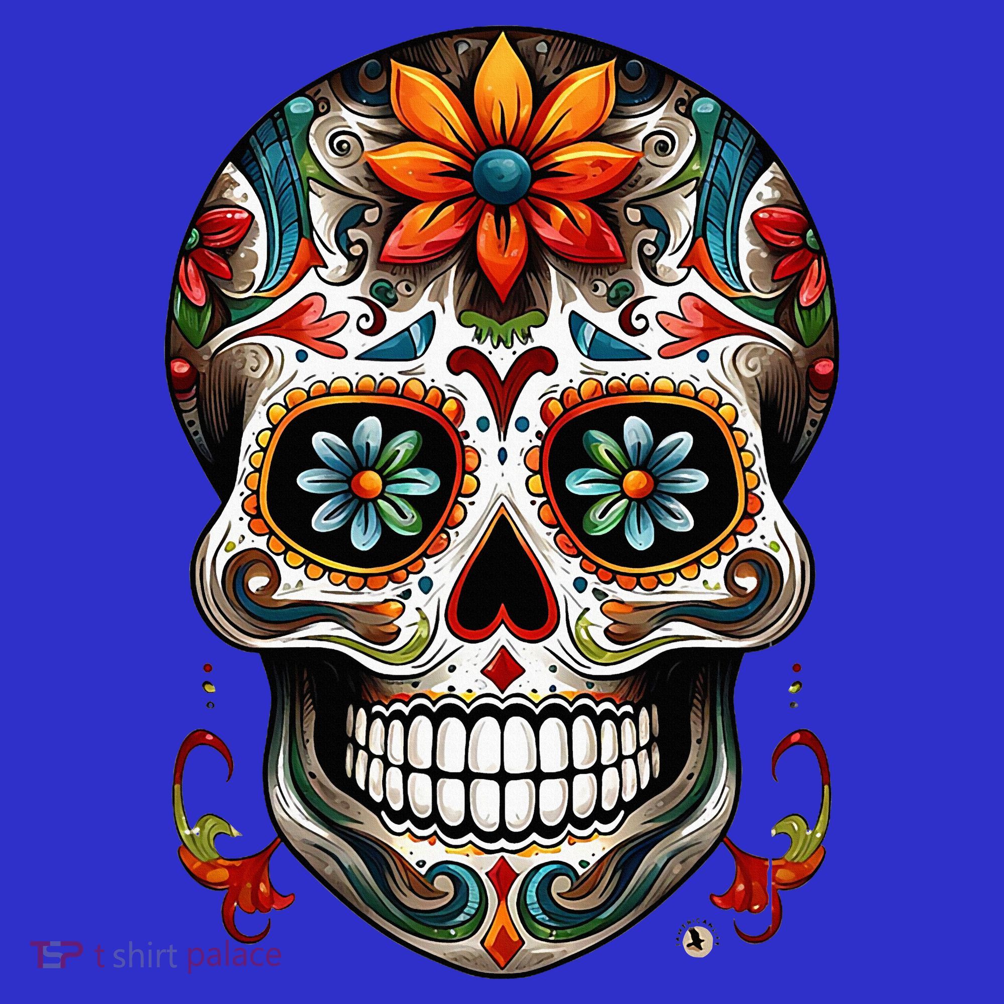 Day Of The Dead Inspired Sugar Skull Visor