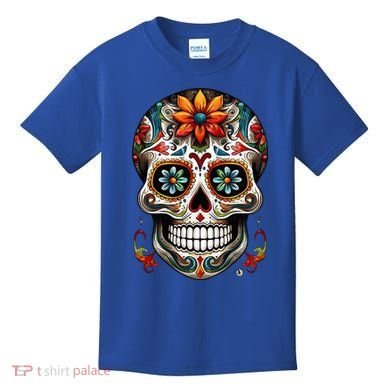 Day Of The Dead Inspired Sugar Skull Kids T-Shirt