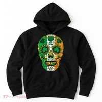Day Of The Dead Irish Sugar Skull St Patricks Day Hoodie thumb 0
