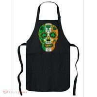 Day Of The Dead Irish Sugar Skull St Patricks Day Apron thumb 0