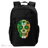 Day Of The Dead Irish Sugar Skull St Patricks Day Backpack thumb 0