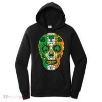 Day Of The Dead Irish Sugar Skull St Patricks Day Women's Hoodie thumb 0