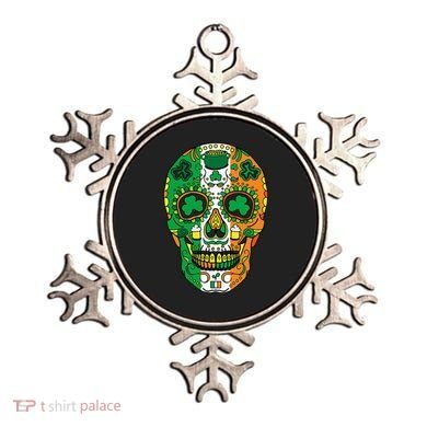 Day Of The Dead Irish Sugar Skull St Patricks Day Ornament