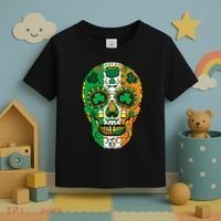 Day Of The Dead Irish Sugar Skull St Patricks Day Toddler T-Shirt thumb 3