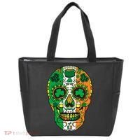 Day Of The Dead Irish Sugar Skull St Patricks Day Tote Bag thumb 0