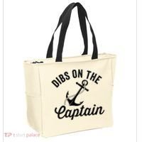 Dibs on The Captain Funny Captain Wife Tote Bag thumb 2