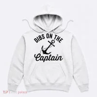 Dibs on The Captain Funny Captain Wife Hoodie thumb 0