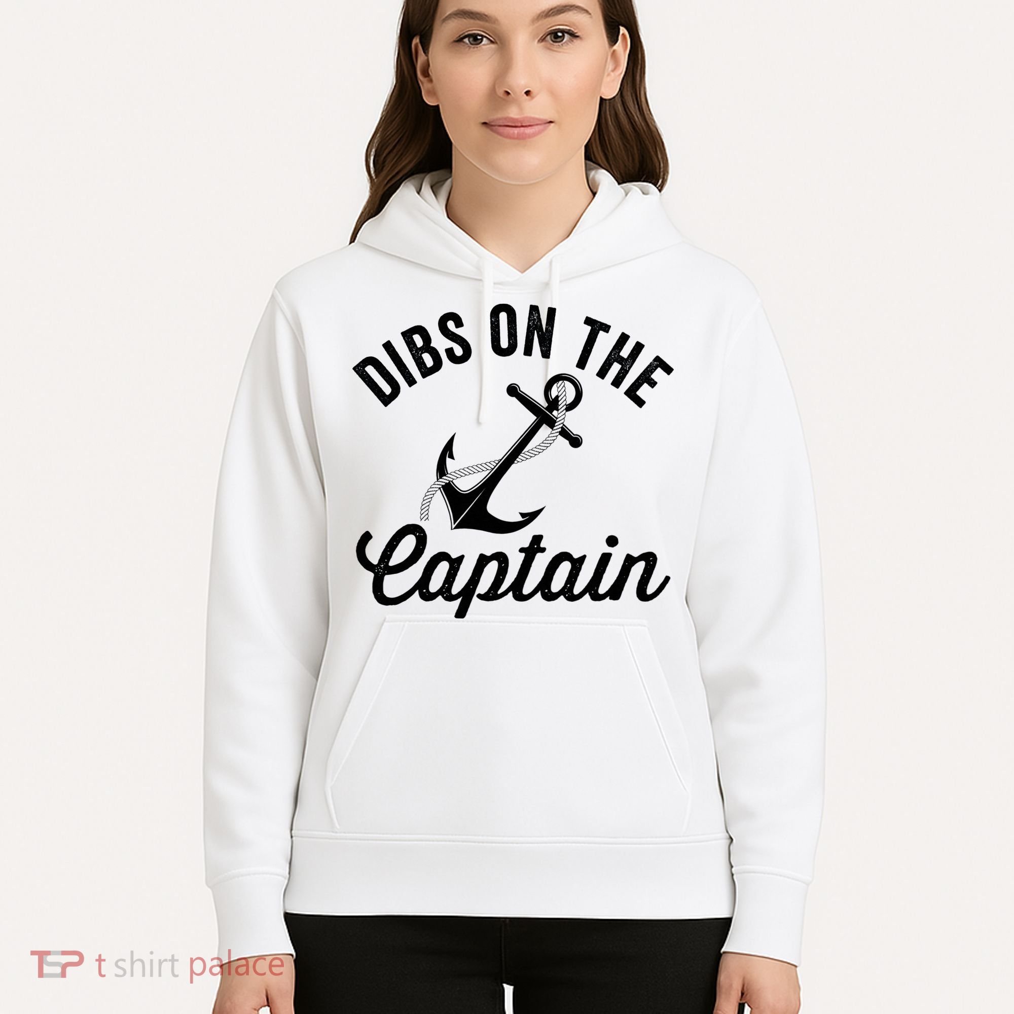 Dibs on The Captain Funny Captain Wife Hoodie