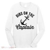 Dibs on The Captain Funny Captain Wife Long Sleeve Shirt thumb 0