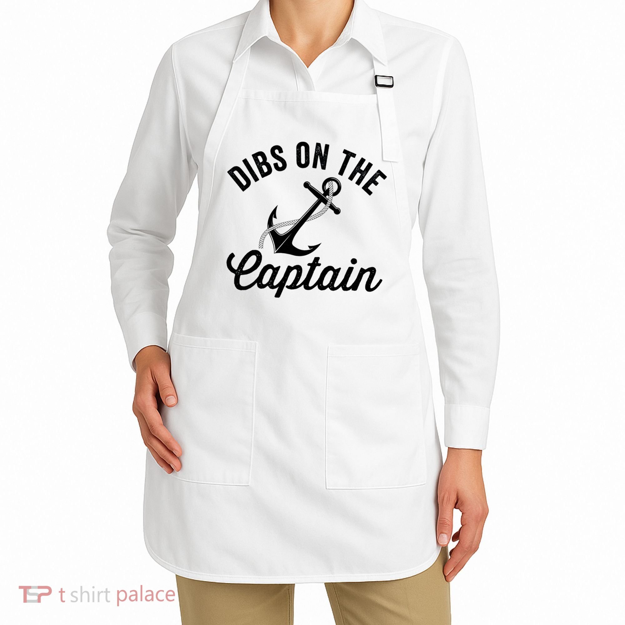 Dibs on The Captain Funny Captain Wife Apron