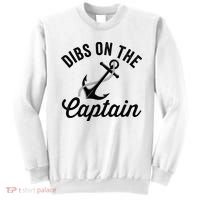 Dibs on The Captain Funny Captain Wife Sweatshirt thumb 0
