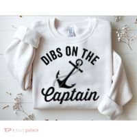 Dibs on The Captain Funny Captain Wife Sweatshirt thumb 2