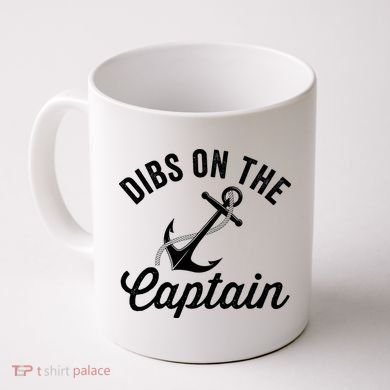 Dibs on The Captain Funny Captain Wife Coffee Mug