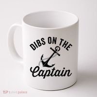 Dibs on The Captain Funny Captain Wife Coffee Mug thumb 0