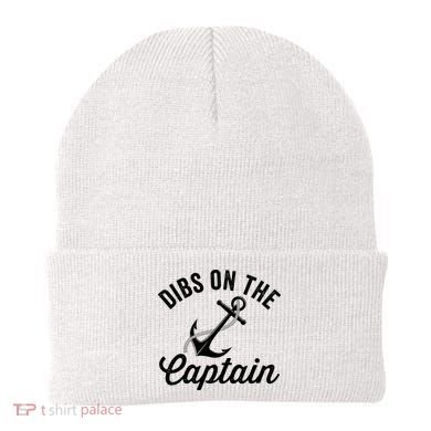 Dibs on The Captain Funny Captain Wife Beanie