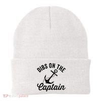 Dibs on The Captain Funny Captain Wife Beanie thumb 0