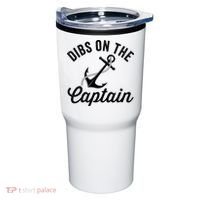 Dibs on The Captain Funny Captain Wife Tumbler thumb 0