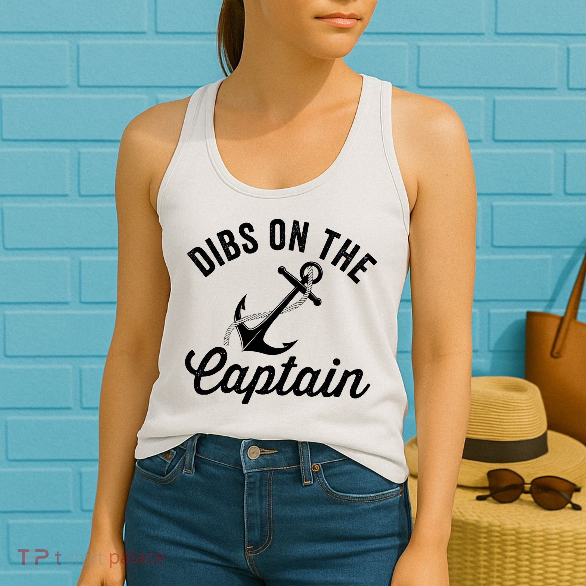 Dibs on The Captain Funny Captain Wife Women's Tank Top