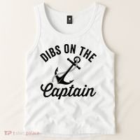 Dibs on The Captain Funny Captain Wife Tank Top thumb 2