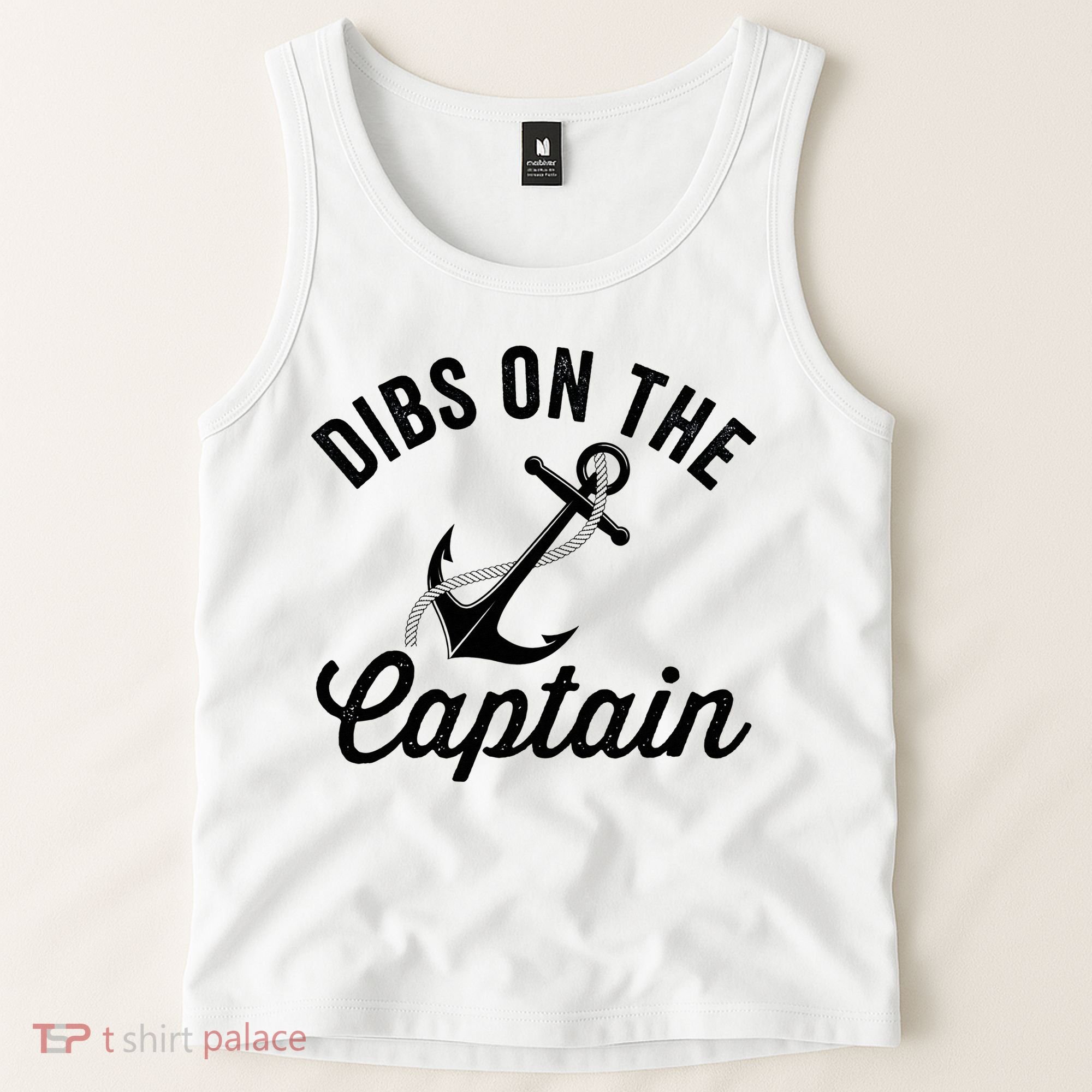 Dibs on The Captain Funny Captain Wife Tank Top