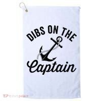 Dibs on The Captain Funny Captain Wife Golf Towel thumb 0