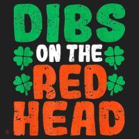 Dibs On The Redhead Irish Shamrock St Patrick's Day Drinking Women's Sweatshirt thumb 2