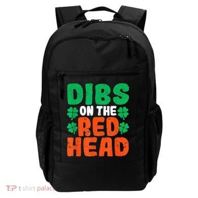 Dibs On The Redhead Irish Shamrock St Patrick's Day Drinking Backpack
