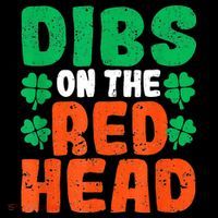 Dibs On The Redhead Irish Shamrock St Patrick's Day Drinking Women's Tank Top thumb 5