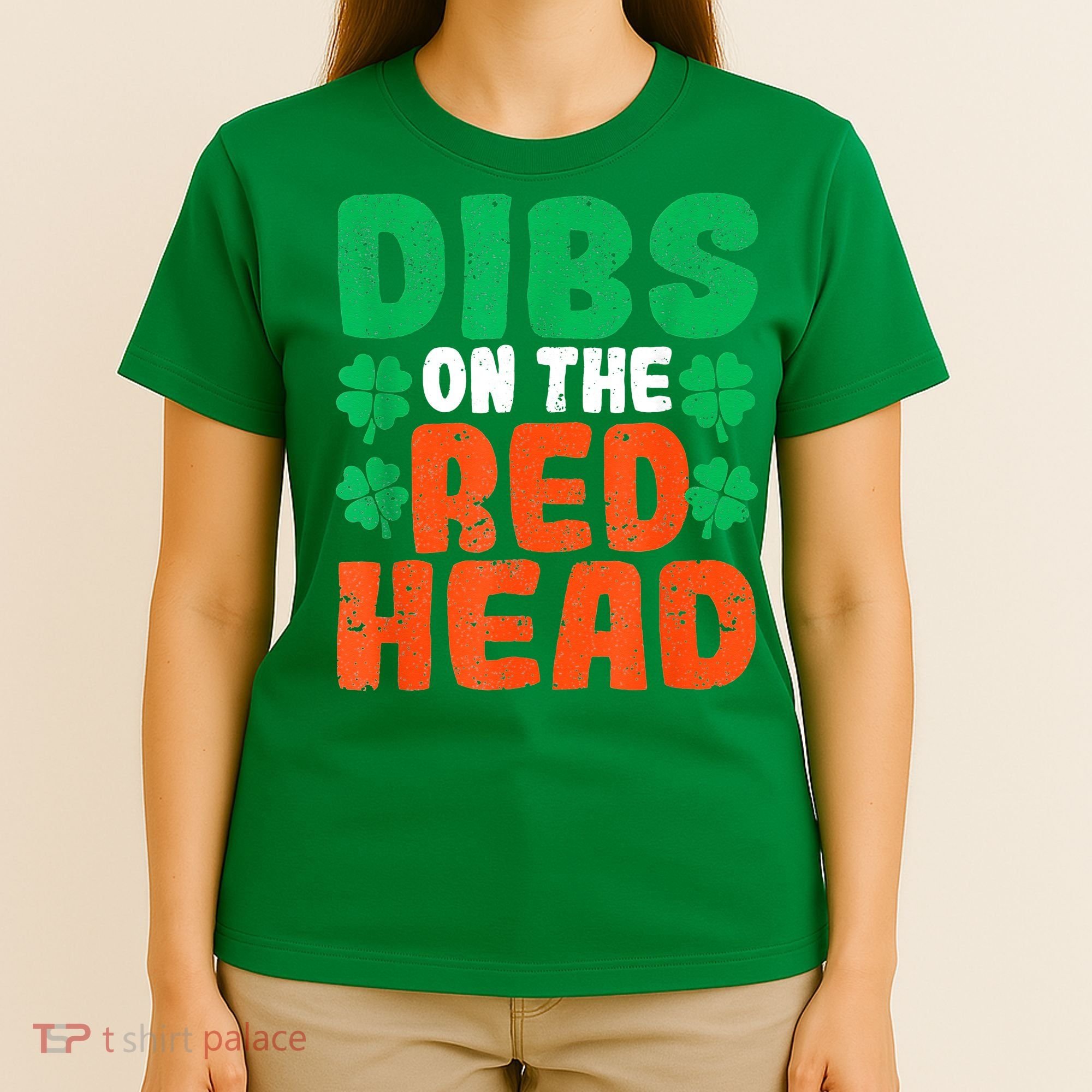 Dibs On The Redhead Irish Shamrock St Patrick's Day Drinking T-Shirt