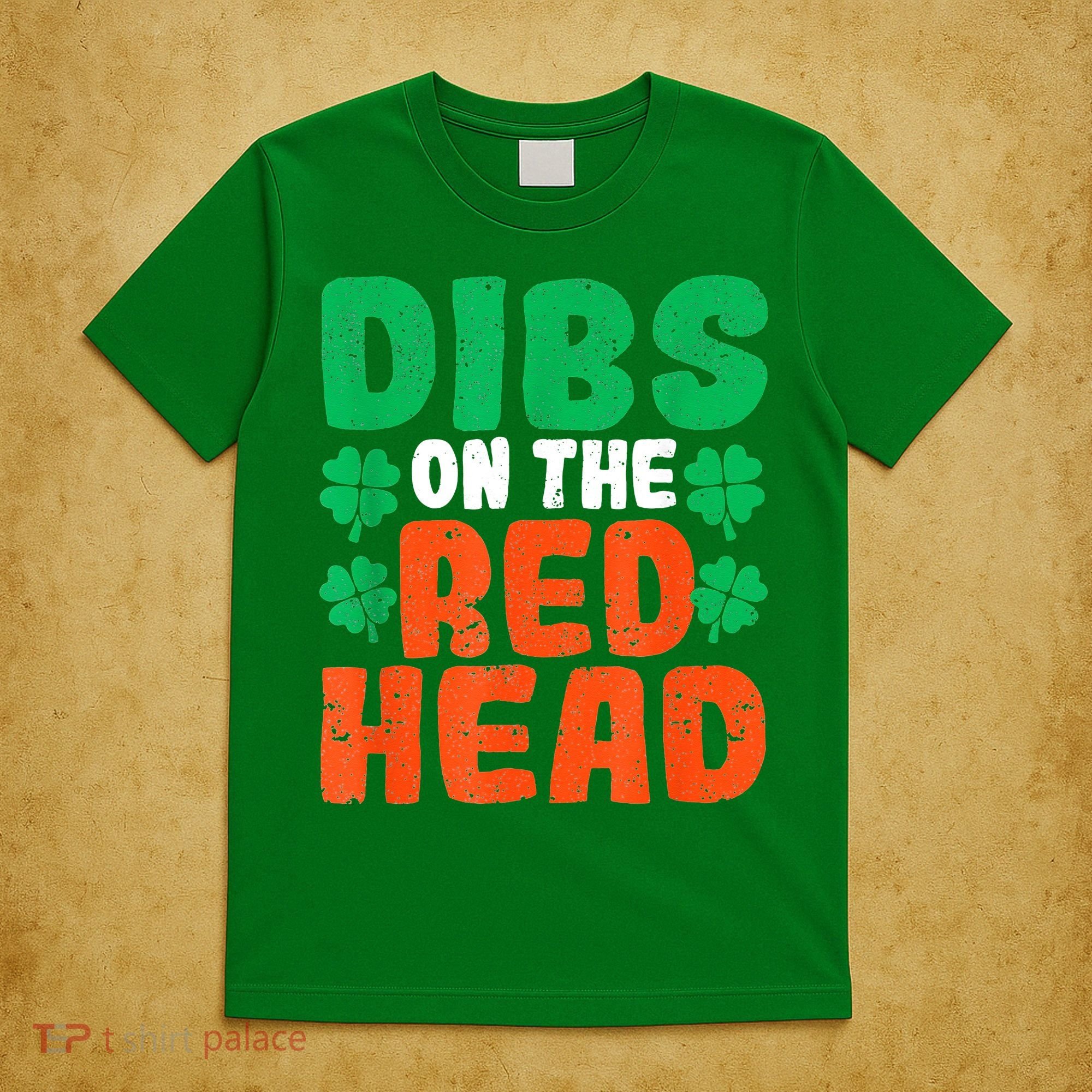 Dibs On The Redhead Irish Shamrock St Patrick's Day Drinking T-Shirt
