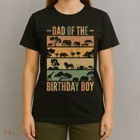 Dad Of The Birthday Boy Theme Party Outfit Animals Safari T-Shirt thumb 4