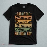 Dad Of The Birthday Boy Theme Party Outfit Animals Safari T-Shirt thumb 5