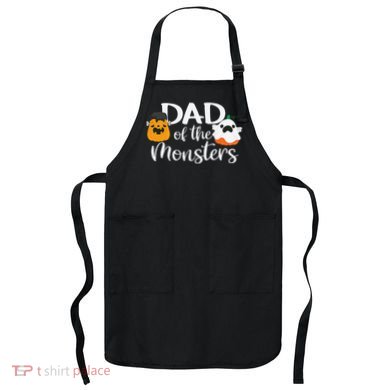 Dad Of The Monsters Funny Halloween Season Spooky Father Apron