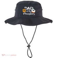 Dad Of The Monsters Funny Halloween Season Spooky Father Bucket Hat thumb 0