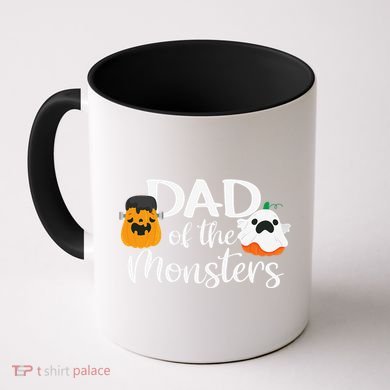 Dad Of The Monsters Funny Halloween Season Spooky Father Coffee Mug