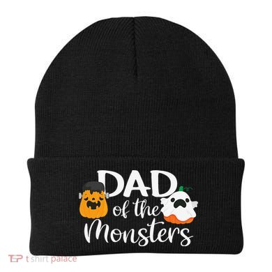 Dad Of The Monsters Funny Halloween Season Spooky Father Beanie