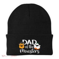 Dad Of The Monsters Funny Halloween Season Spooky Father Beanie thumb 0