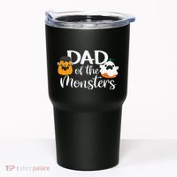 Dad Of The Monsters Funny Halloween Season Spooky Father Tumbler thumb 0