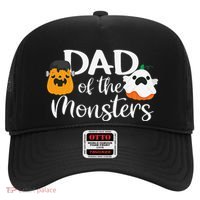 Dad Of The Monsters Funny Halloween Season Spooky Father Hat thumb 0