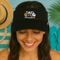 Dad Of The Monsters Funny Halloween Season Spooky Father Visor thumb 2