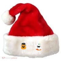 Dad Of The Monsters Funny Halloween Season Spooky Father Santa Hat thumb 0