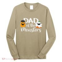 Dad Of The Monsters Funny Halloween Season Spooky Father Long Sleeve Shirt thumb 0