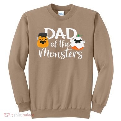 Dad Of The Monsters Funny Halloween Season Spooky Father Sweatshirt
