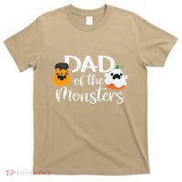 Dad Of The Monsters Funny Halloween Season Spooky Father T-Shirt thumb 0