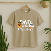 Dad Of The Monsters Funny Halloween Season Spooky Father T-Shirt thumb 2