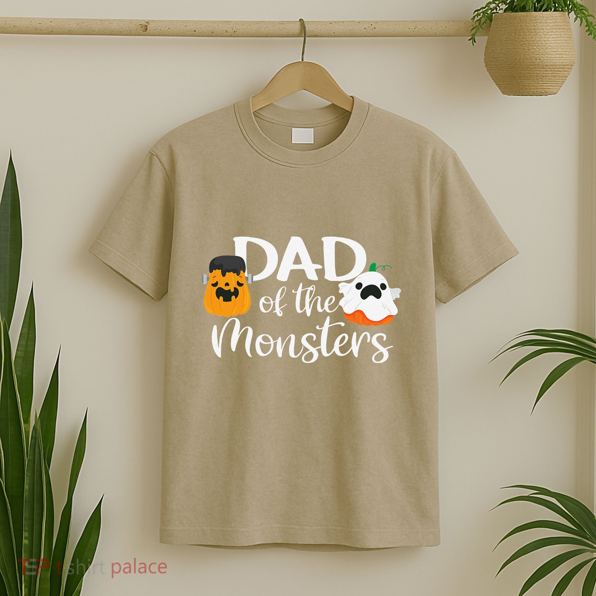 Dad Of The Monsters Funny Halloween Season Spooky Father T-Shirt