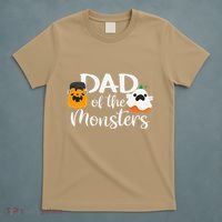 Dad Of The Monsters Funny Halloween Season Spooky Father T-Shirt thumb 5
