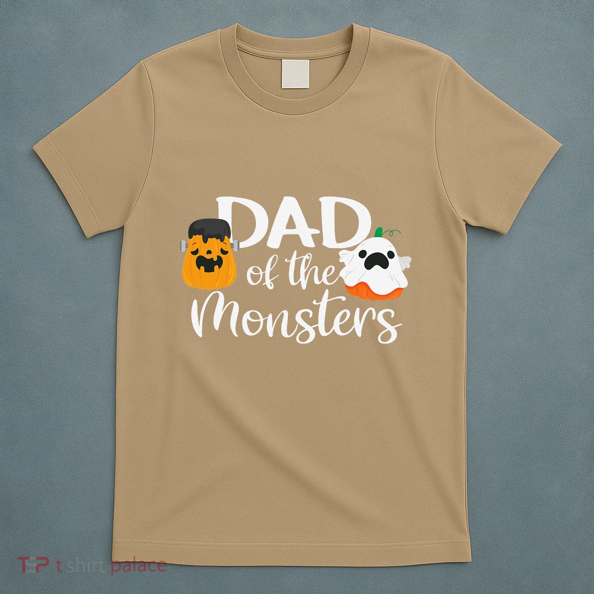 Dad Of The Monsters Funny Halloween Season Spooky Father T-Shirt