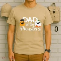 Dad Of The Monsters Funny Halloween Season Spooky Father T-Shirt thumb 6