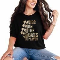 Dibs On The Bass Player Guitar Musician Comfort Colors T-Shirt thumb 0